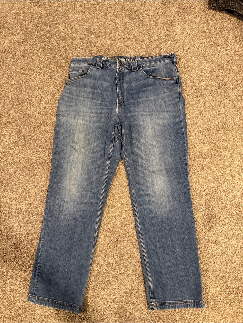 Duluth Trading Co Men's Light Blue Relaxed Straight Jeans